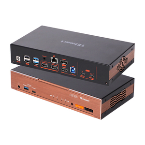 TESmart 2x2 Thunderbolt KVM Anahtarlayıcı, 2 Monitörde 2 Bilgisayarı Kontrol Eder, 4K 60Hz, Çift İş İstasyonu için 60W PD ile, Bilgi Teknolojisi Ticareti ve Düzenleme için - Product Image 1