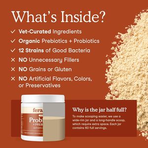 Probióticos en Polvo para Perros - Salud Digestiva y Vitaminas de Rápida Absorción, Suplementos Nutricionales Seguros - Product Image 2