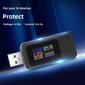 Kewei kỹ thuật số <span class=keywords><strong>USB</strong></span> Tester Charger Detector Vôn kế Ampe kế màn hình màu <span class=keywords><strong>USB</strong></span> Tester với hiển thị kỹ thuật số - Product Image 2