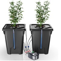 Système hydroponique DWC, seaux de 27 L/7 gallons, système d'irrigation par seaux hollandais 1/2/4 pour serres, fermes intelligentes, culture de légumes