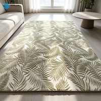Wohndekor Teppiche Modernes Muster Blatt-Schnitzerei Teppich Jacquard-Teppiche Bodenteppich Geschnitzte Bodenteppiche Jacquard-Bodenmatte