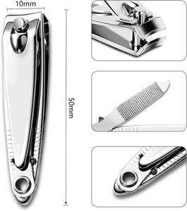 Coupe-ongles professionnel de qualité supérieure pour manucure, petit coupe-ongles, pince à ongles, lime à ongles, outils de soin des ongles en carbone - Product Image 2