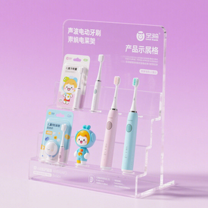 Alışveriş merkezi masaüstü sayaç sergi sahne ekran rafları için elektrikli diş fırçası için özelleştirilmiş High-End akrilik ekran <span class=keywords><strong>stand</strong></span>ı - Product Image 6