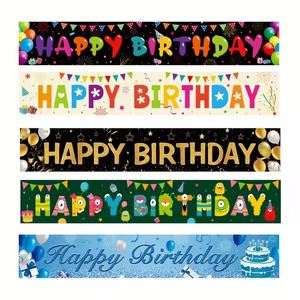 Bannière personnalisée avec logo, ballon rose, toile de fond pour photographie, drapeau de fête d'anniversaire - Product Image 2