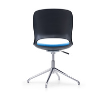 Fauteuils de réception de bureau à dossier moyen sans roulettes, petite taille, pour salle d'attente, fauteuils simples avec dossier