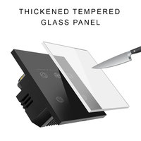 Produits intelligents pour la maison Tuya WiFi EU, interrupteur de ventilateur et de lumière TKA, 1 ou 2 groupes, contrôle à distance par application, minuterie