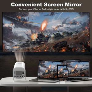 Nhà Máy Ban Đầu Máy Chiếu Di Động 4K Wifi Ngoài Trời Mini Rạp Hát Tại Nhà HD Android Proyector LCD P30 Thông Minh Máy Chiếu - Product Image 3