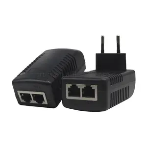24V Ethernet chuyển đổi Adapter POE phun pin Powered ngoài trời 12V đầu vào cung cấp điện Wifi 2A đen nhựa công nghệ Chứng Khoán