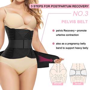 SCARBORO 3 in 1 annelik göbek bandı <span class=keywords><strong>Wrap</strong></span> için gebelik doğum sonrası bel eğitmen C bölüm kurtarma destek kemeri kadınlar için - Product Image 6