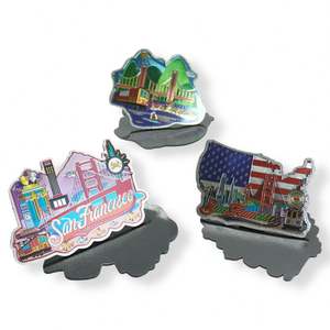 Nouveaux produits, cadeaux souvenirs, décoration de cuisine, aimants de réfrigérateur en aluminium personnalisés - Product Image 2