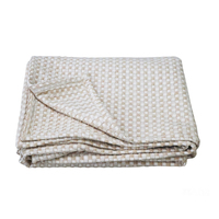 Couverture de lit en bambou 100% tissé gaufré, chaude, pour table de massage, taille double et king size, toutes saisons, couleur personnalisable, vente en gros