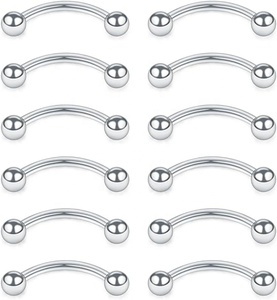 <span class=keywords><strong>Piercing</strong></span> de titanio para cejas, 16G, barra curva con bola, barra para cejas, <span class=keywords><strong>Piercing</strong></span> de plátano, pendientes, anillo para labios, <span class=keywords><strong>Piercing</strong></span> para cejas - Product Image 6
