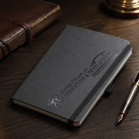 Carnet de notes personnalisé A5 en cuir PU avec logo d'entreprise, journal de marque, cadeau promotionnel d'entreprise, utilisation au bureau et en voyage
