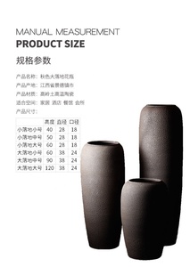<span class=keywords><strong>Vase</strong></span> à fleurs en céramique gris porcelaine, nouveau, <span class=keywords><strong>grand</strong></span> sol à haute température, décoration artistique, intérieur et extérieur, - Product Image 3