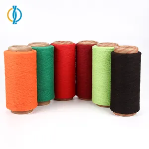 16/1 16/2 20/1 20/2 Colorful RG Cotton Polyester Yarn For Towel And Knitting Fabric