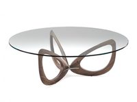 Morden Verre trempé rond de haute qualité pour table basse Table décorative en verre