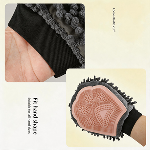 Cepillo <span class=keywords><strong>de</strong></span> Aseo para Mascotas <span class=keywords><strong>de</strong></span> Doble Cara con Diseño <span class=keywords><strong>de</strong></span> Huella <span class=keywords><strong>de</strong></span> Pata, Peine <span class=keywords><strong>de</strong></span> Masaje para Eliminar el Pelo Suelto para Perros, Gatos y Animales Pequeños - Product Image 2