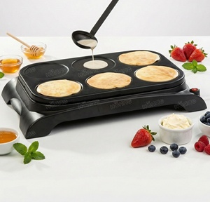 Grill électrique multifonctionnel 6 personnes, Wok, Raclette, Crêpière pour fêtes, Appareil à crêpes et pancakes - Product Image 4
