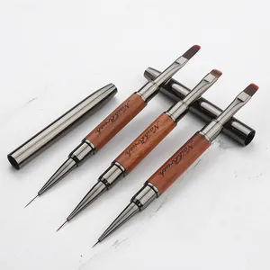 Pincel de Doble Punta para Uñas, Pincel para Gel UV, Pincel Delineador para Fototerapia, Pincel de Doble Extremo para Arte de Uñas Acrílicas, Herramienta para Manicura - Product Image 1