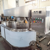 Cuve à fromage ovale en acier inoxydable SUS304 de qualité alimentaire pour la fabrication de mozzarella