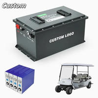 Disesuaikan 48V 100AH-200AH Lithium Ion listrik Golf Cart baterai 105AH 2-4 kursi Golf Cart Lifepo4 Pack disesuaikan 48