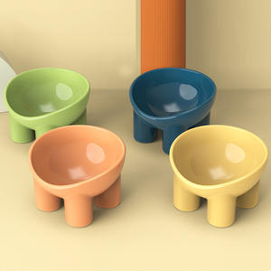 Diskon besar makanan hewan peliharaan makanan ringan piring tinggi kaki anjing kucing mangkuk tinggi - Product Image 1