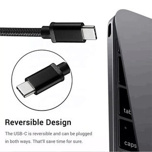 สายชาร์จ USB3.0 A to Type-C คุณภาพสูง ราคาประหยัด สีดำ สายถักไนลอน ชาร์จเร็ว - Product Image 3