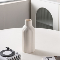 Vase à fleurs séchées en céramique blanche, moderne, simple et créatif Article décoratif pour la maison Salon Meuble TV