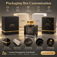 Flacons de parfum haut de gamme OEM noirs et dorés avec boîtes, flacon de parfum 50 ml, design personnalisé, flacon de parfum carré 100 ml, unique