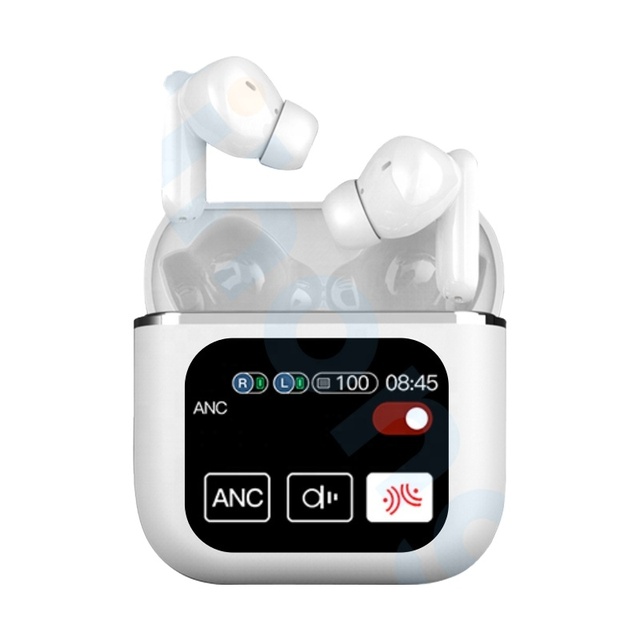 New Product SE60 LCD Touch Screen Earphone TWS Earphones ANC ENC Wireless Earbuds with Touch Control Screen