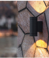 Applique murale extérieure pour couloir, ampoule GU10, lampe murale de jardin, étanche IP65 pour projet de cour, villa, hôtel