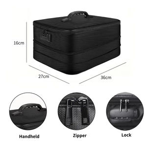 महत्वपूर्ण दस्तावेजों और प्रमाणपत्रों के घर के भंडारण के लिए वाटरप्रूफ और फायरप्रूफ पोर्टेबल ट्रैवल आयोजक लॉक फ़ाइल बैग - Product Image 3