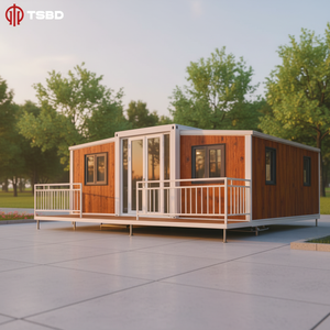 Maison conteneur préfabriquée étanche extensible 40 pieds 20 pieds avec salle de bain, villa préfabriquée, maison portable, construction immobilière - Product Image 2