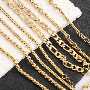 Collares de Moda, Cadenas de Acero Inoxidable con Revestimiento PVD, Varios Estilos, Cadena en Forma de O, Joyería Unisex para Regalo - Product Image 4