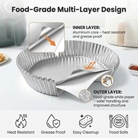 Vente en gros Ruizhifa AFP-01 Doublure en papier pour friteuse à air circulaire de 20 cm, 100 pièces, étiquette personnalisée, jetable