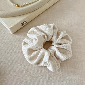 ยางรัดผมกำมะหยี่สีพื้นสำหรับผู้หญิง ยางรัดผมหางม้า ผ้ากำมะหยี่เรียบ ยางรัดผมผ้าพลัฌ ยางรัดผมยืดหยุ่นสูง - Product Image 5