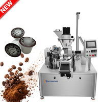 Machine de remplissage et de scellage de capsules de café Nespresso rotative automatique électrique à grande vitesse avec emballage en plastique et en métal