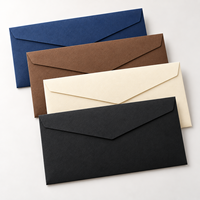Enveloppes cadeaux personnalisées avec logo imprimé en papier kraft et noir pour l'emballage de souvenirs de mariage, d'argent et de billets de banque