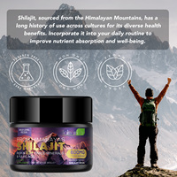 Hatmanlabs Résine de Shilajit Noire Originale, Complément Herbal Énergisant Anti-Âge, 100% Pur, 60g, Extrait Alimentaire Santé