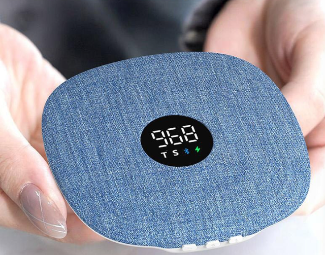 Smart Speaker Mini Portable TF Card Supported MP3 Player with LED Digital Display FM Radio Speaker