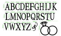 Décoration de gâteau en acrylique alphabet A-Z et anneau de diamant, idéale pour la Saint-Valentin, les mariages et les fiançailles – Vente chaude