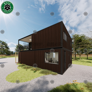 Casa Contenedor Prefabricada Certificada de Dos Niveles con Terraza y Barandilla para Patio, Residencia Independiente y Vivienda Multifuncional - Product Image 3