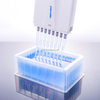 Embouts de pipetteur liquide de laboratoire universels en plastique scientifique jaunes 200 µl