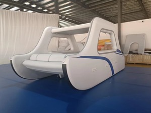 Thiết kế mới <span class=keywords><strong>Inflatable</strong></span> du thuyền với bóng râm tán cho nước giải trí và Đảng thuyền nổi thuyền <span class=keywords><strong>Inflatable</strong></span> thuyền - Product Image 5