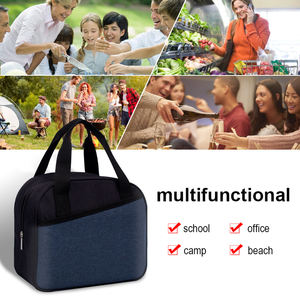 OEM ODM Insulated Lunch <b>Bag</b> 21x24.5x10cm Zipper Closure Water Resistant Portable Cooler <b>Tote</b> <b>for</b> Office <b>School</b> Outdoor Use - Product Image 6