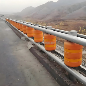 Barrière de sécurité rotative en polyuréthane EVA non réfléchissante à fort impact, galvanisée à chaud, dimensions personnalisables, pour le trafic - Product Image 3