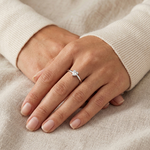 Anello in Argento Sterling 925 di Alta Qualità, Anello <span class=keywords><strong>Solitario</strong></span> Classico da Matrimonio con Taglio a Cuore, Zirconia Cubica 5A per Donne - Product Image 2