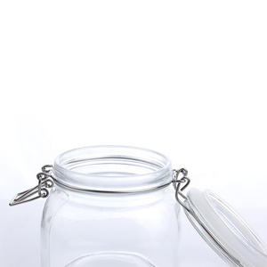 Bán Sỉ Lọ Thủy Tinh Kín Tùy Chỉnh Nắp Kẹp Trên Đỉnh - Product Image 5