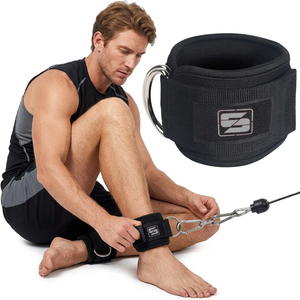 High Quality SAAR INDUSTRIES Unisex Neoprene Padded Breathable Non-Slip Ankle Straps Heavy Duty Advanced Protection <b>Leg</b> <b>Exercise</b> - Product Image 1