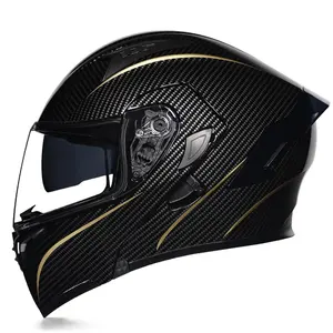 [Direkt ab Werk] ABS Elektroroller-Helm mit aufklappbarem Visor, vollgesichtlichem Design, Heckflügel und personalisiertem Saison-Stil